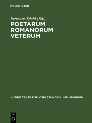 cover image of Poetarum Romanorum Veterum